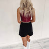 Reese Sparkle Top - Burgundy