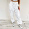 White Cargo Pants