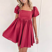 Juliette Dress - Burgundy