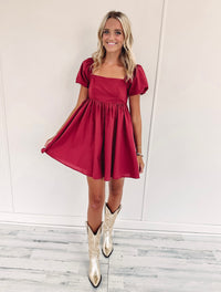 Juliette Dress - Burgundy