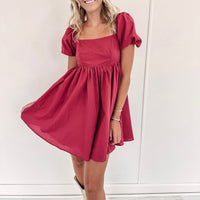 Juliette Dress - Burgundy