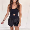 Mabel Active Romper - Black