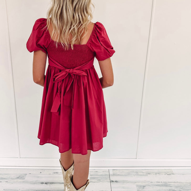 Juliette Dress - Burgundy