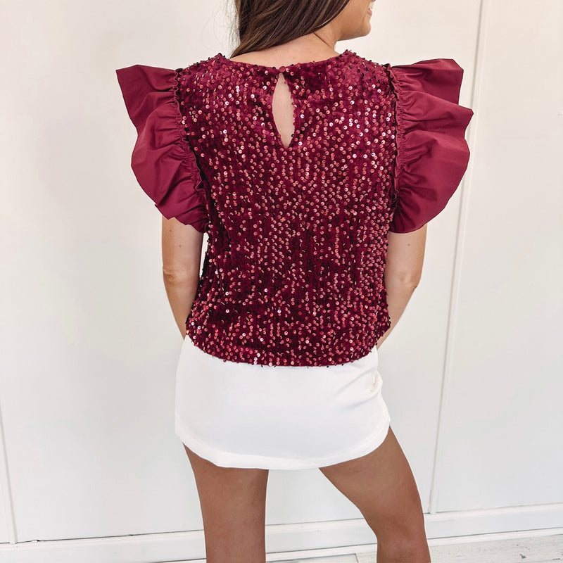 Hayden Top - Burgundy