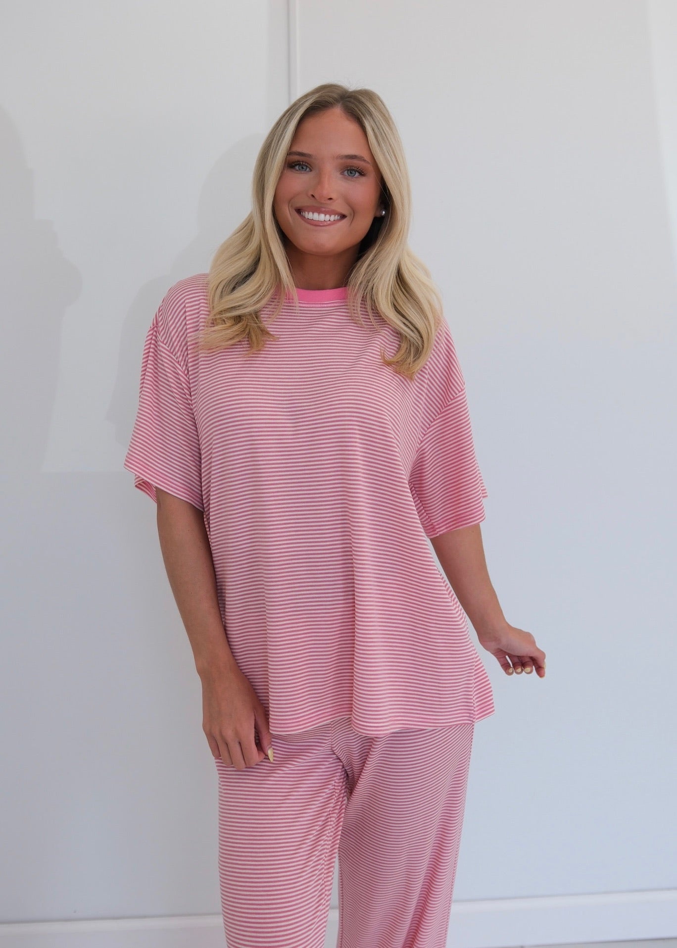 Bubblegum Striped Top