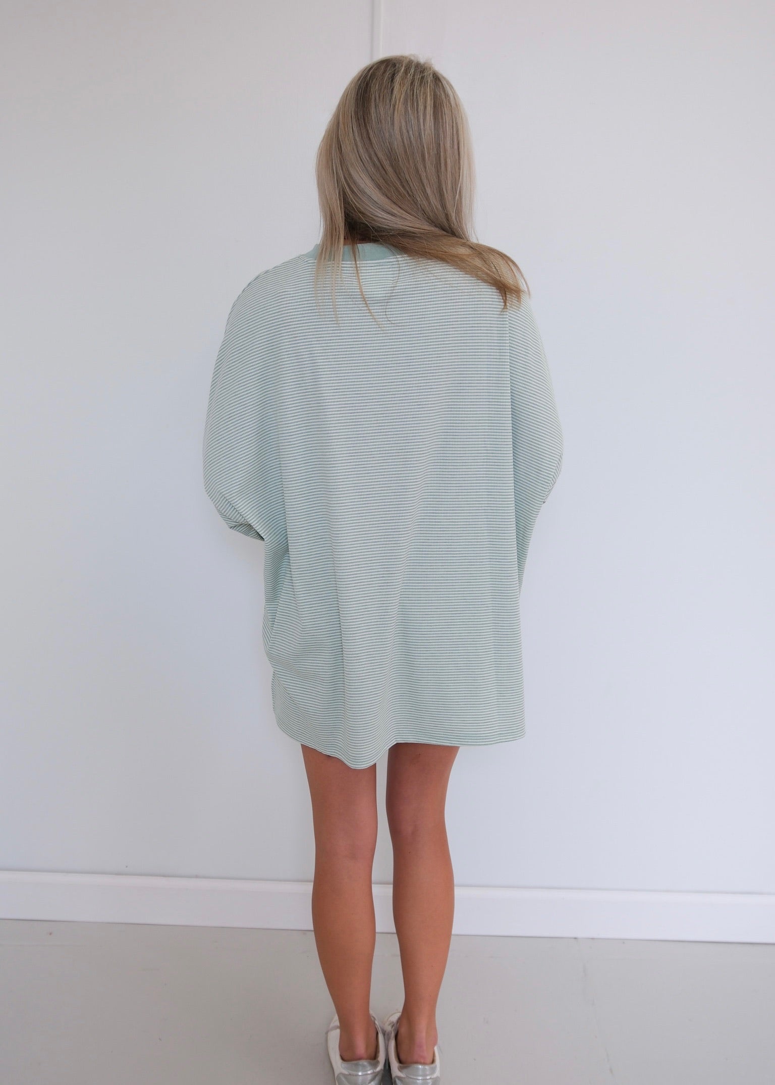 Comfy Striped Lounge Shorts - Mint