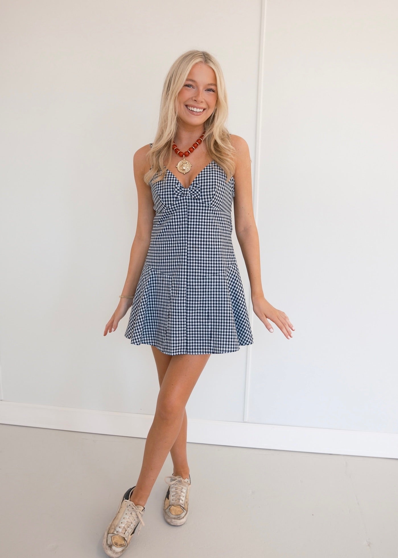 Lindsey Dress - Black/White