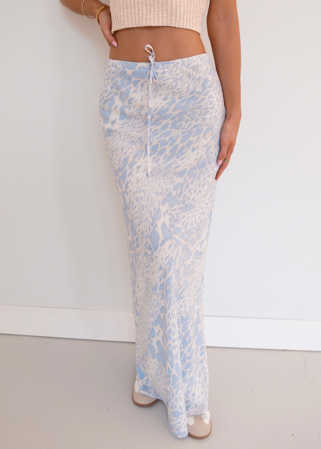 Animal Print Skirt - Light purple