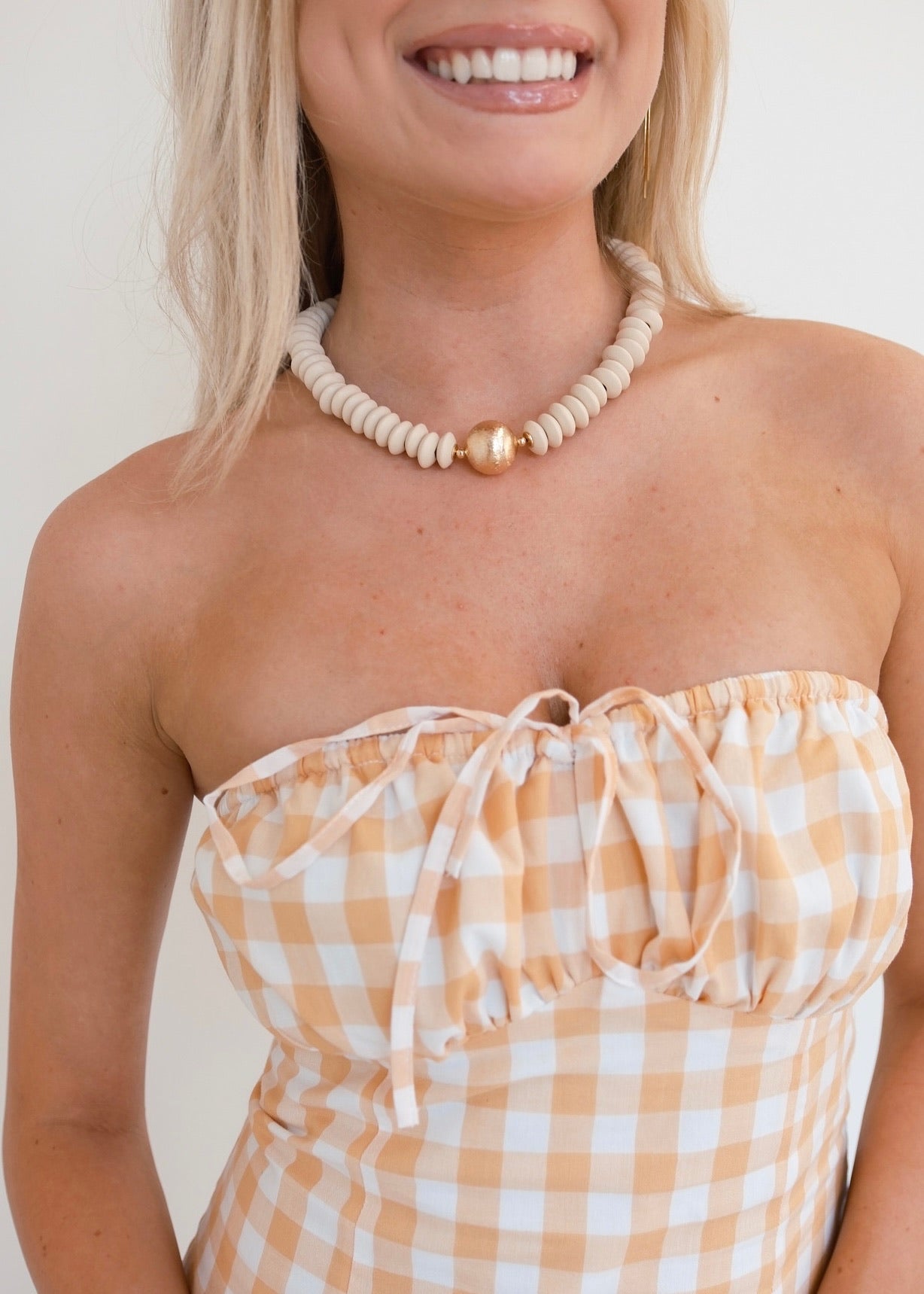 Sallie Necklace - Cream
