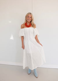 Eleanor Eyelet Midi Dress