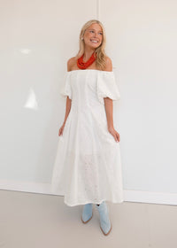 Eleanor Eyelet Midi Dress