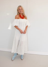 Eleanor Eyelet Midi Dress