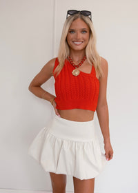 Bentley Bubble Mini Skirt - White