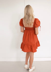 Ingrid Dress - Rust