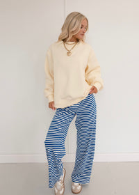 Eloise Mock Neck Sweatshirt - Yellow