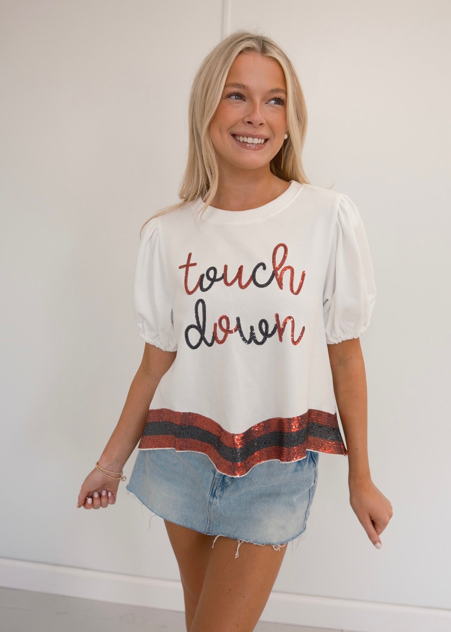 Touch Down Top - Red/Black