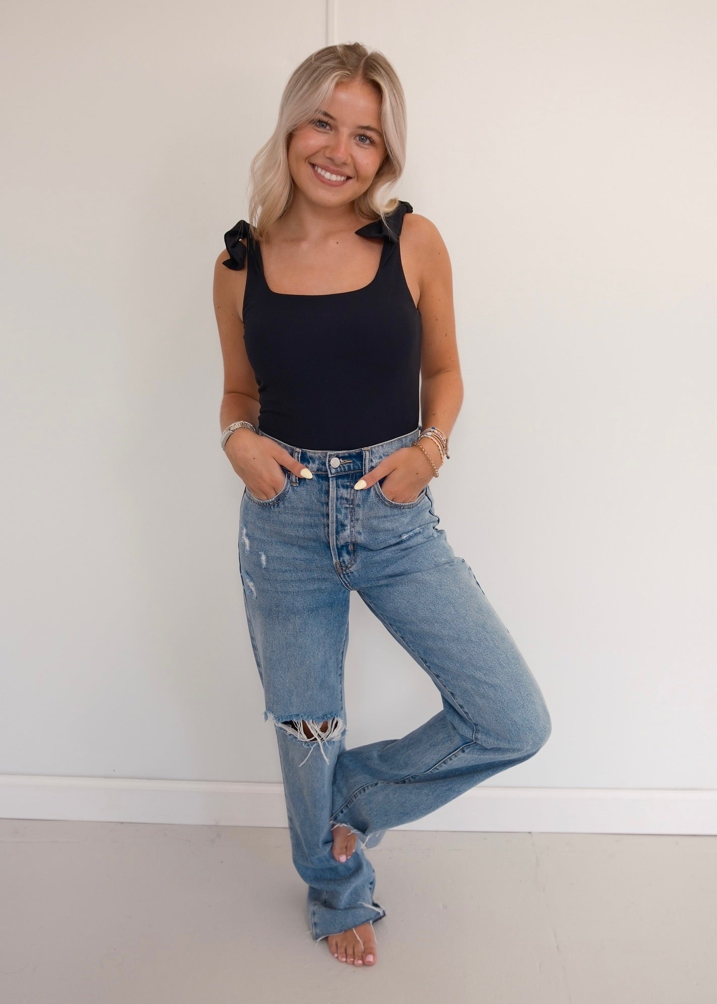 Kaleigh Black Bodysuit