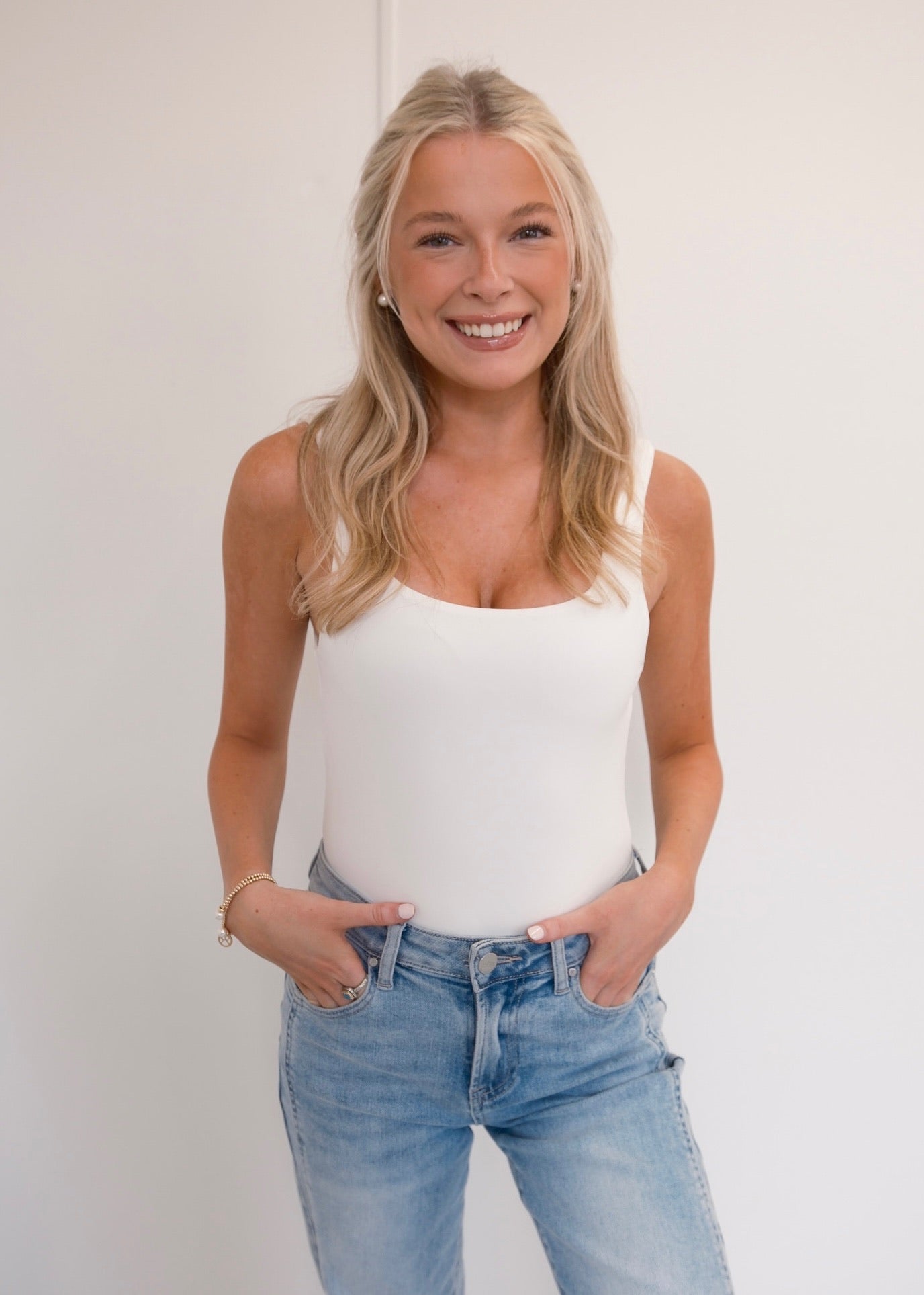 Bailey Basic Bodysuit - White