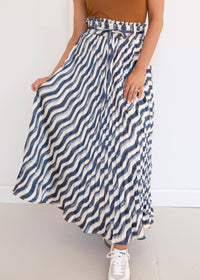 Juliette Skirt - Navy/Cream