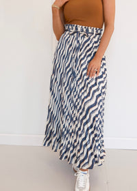 Juliette Skirt - Navy/Cream