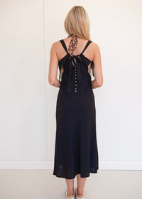 Iris Midi Dress - Black