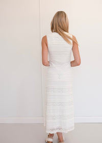 Polly Midi Dress - Cream