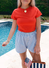 Red Basic Tee