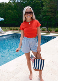 Red Basic Tee