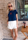 Lobster Tee - Navy