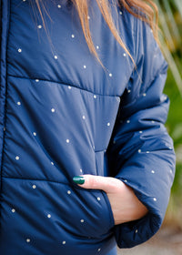 Navy Puffer Jacket