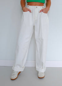 White Barrel Jeans