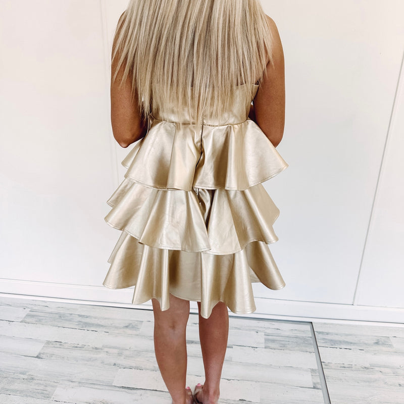 Tessa Dress - Gold