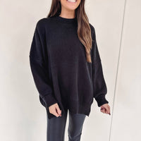 Hayes Oversized Sweater - Black