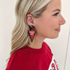 Gameday Earrings - Black/Red