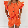 Emersyn Romper - Orange