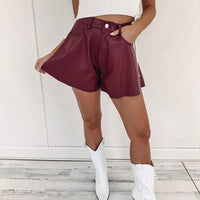 Georgina Shorts - Burgundy