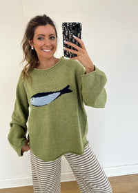 Fisherman Sweater - Olive
