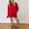 Farrah Sweater Set - Red