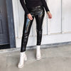 Black Liquid Leather Leggings