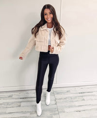 Mina Teddy Cropped Jacket