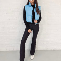 Sadie Puffer Vest - Blue