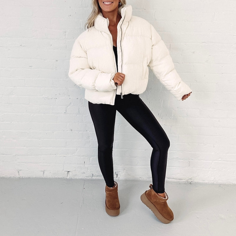 Ally Cord Puffer Jacket