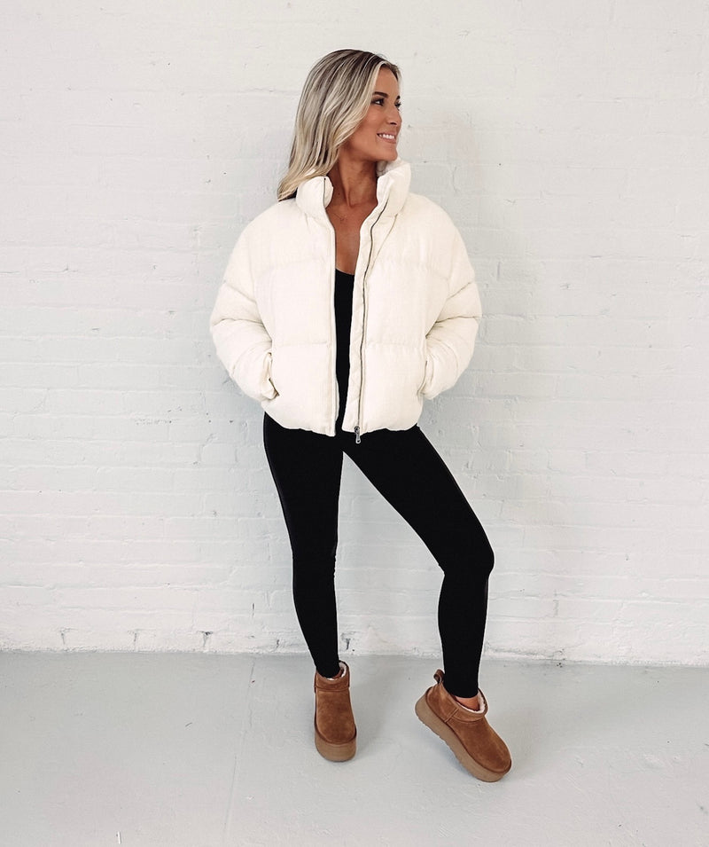 Ally Cord Puffer Jacket