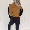 Charlotte Puffer Vest - Brown