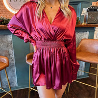 Carmen Romper - Burgundy