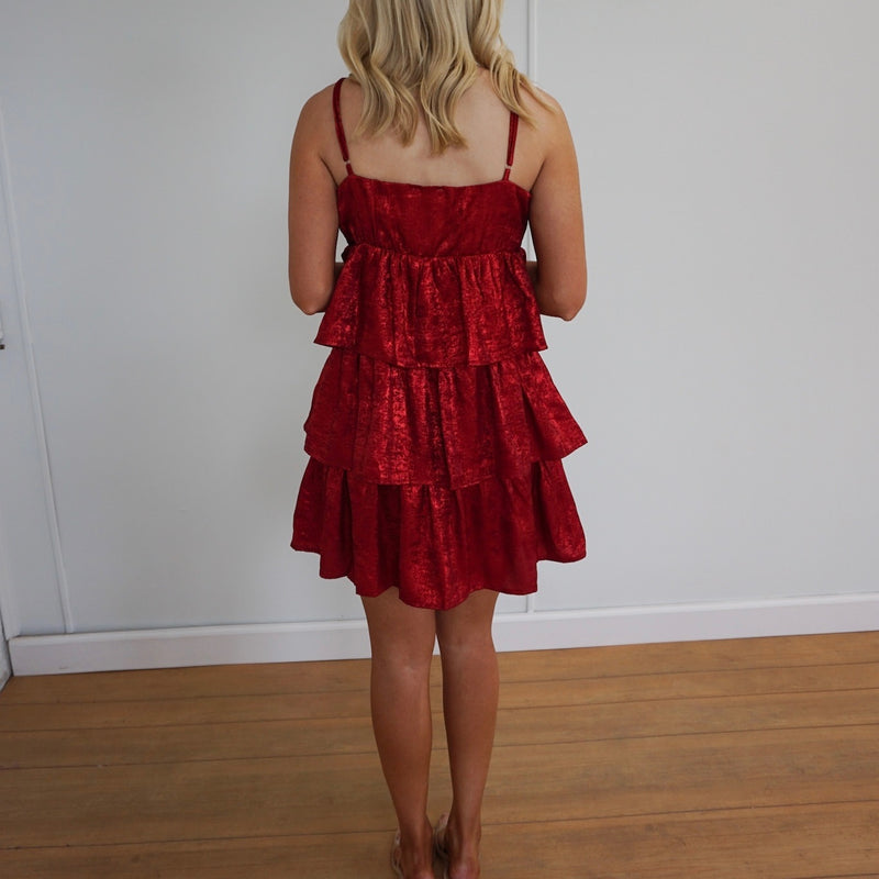 Carlee Dress - Red