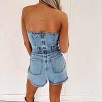 Callie Denim Romper