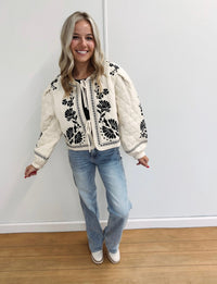 Sophia Embroidered Quilted Jacket