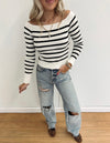 Bella Striped Knit Top