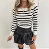 Bella Striped Knit Top